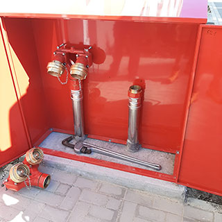 Sanierung Feuerlöschwasserleitung: Zugang zum Leitungssystem