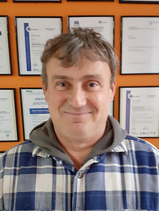 Außendienstmitarbeiter Jaroslaw Knopinski von Abwassertechnik Hagemann GmbH